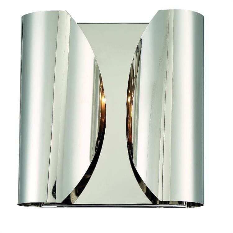 Crystorama Monique 2-Light Wall Sconce in Polished Nickel