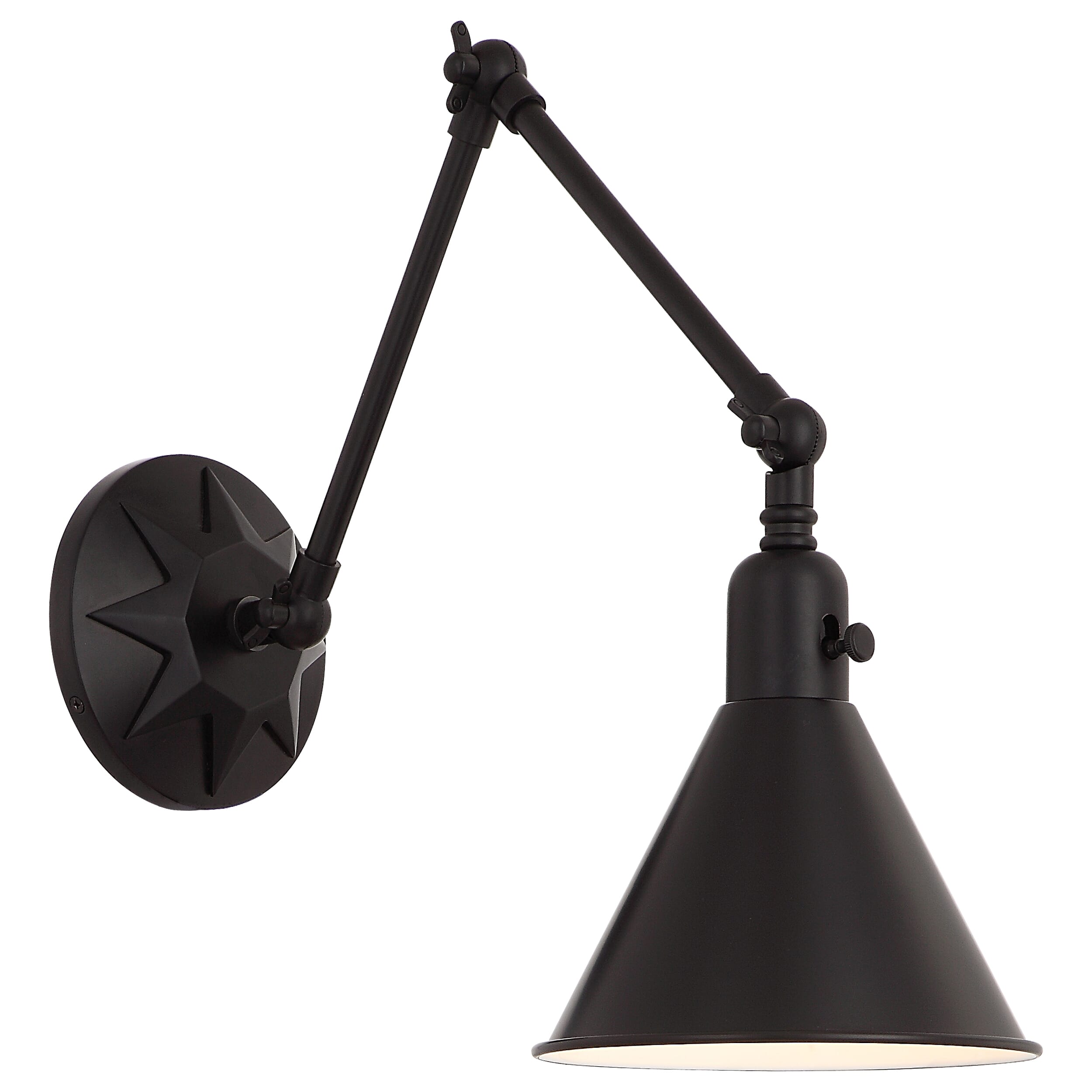 Crystorama Morgan Wall Sconce in Matte Black