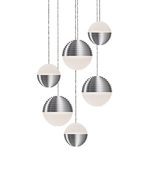 Kuzco Supernova LED Pendant Light in Nickel