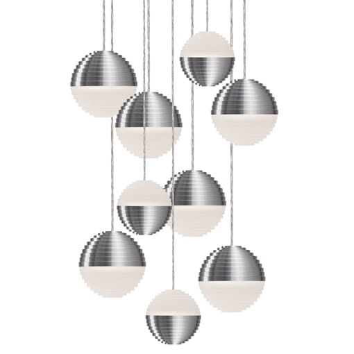 Kuzco Supernova LED Pendant Light in Nickel