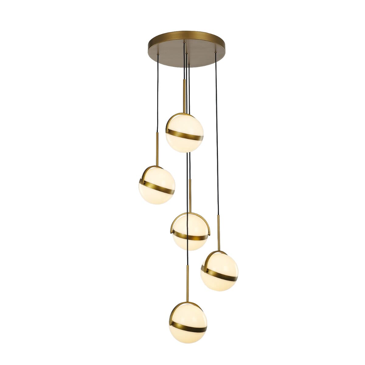 Alora Globo Pendant Light in Satin Gold