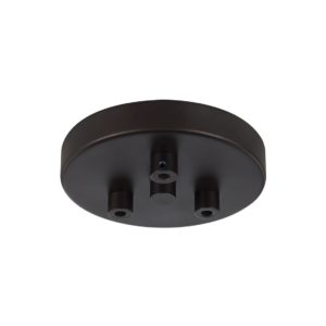 Feiss Multi-Port Canopies 3-Light Multi-Port Canopy with Swag Hooks in Oil Rubbed Bronze