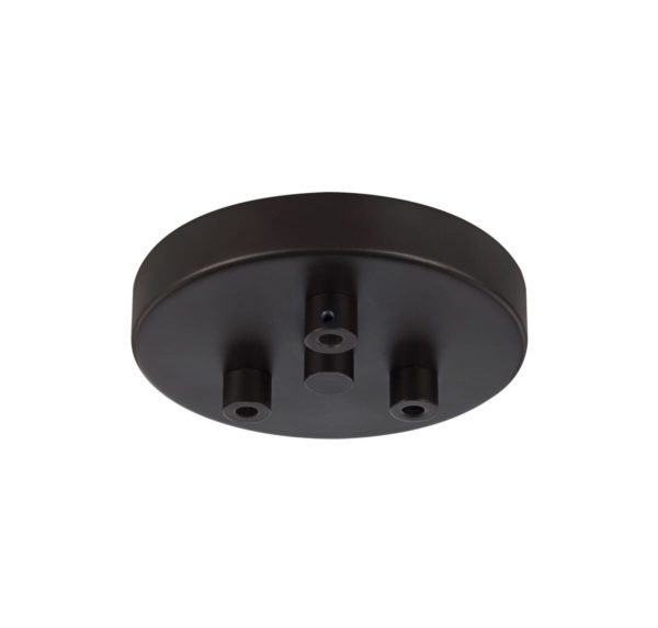 Feiss Multi-Port Canopies 3-Light Multi-Port Canopy with Swag Hooks in Oil Rubbed Bronze