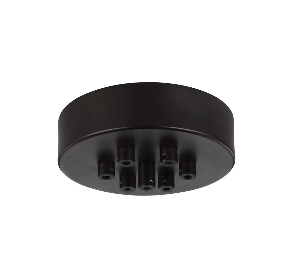 Feiss Multi-Port Canopies 7-Light Multi-Port Canopy with Swag Hooks in Oil Rubbed Bronze