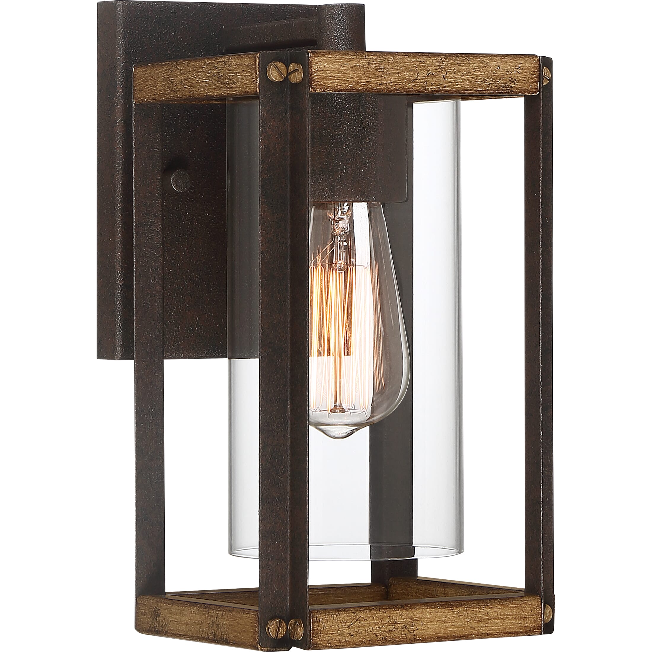 Quoizel Marion Square 6" Outdoor Hanging Light in Rustic Black