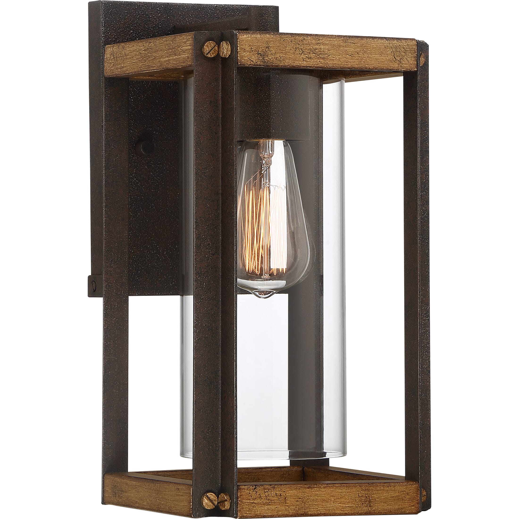 Quoizel Marion Square 7" Outdoor Hanging Light in Rustic Black