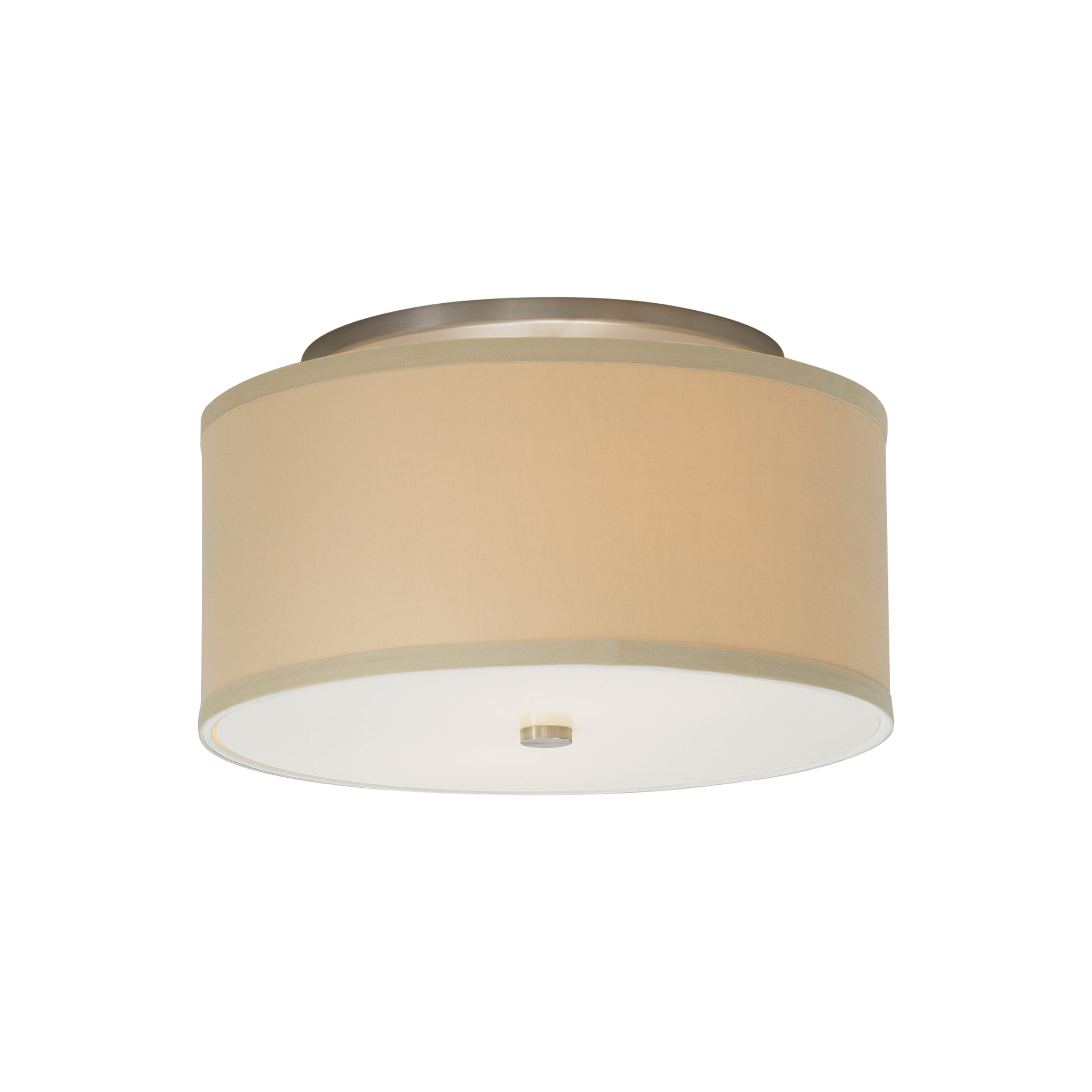 Tech Mulberry 3000K LED 20" Ceiling Light in Satin Nickel and Desert Clay