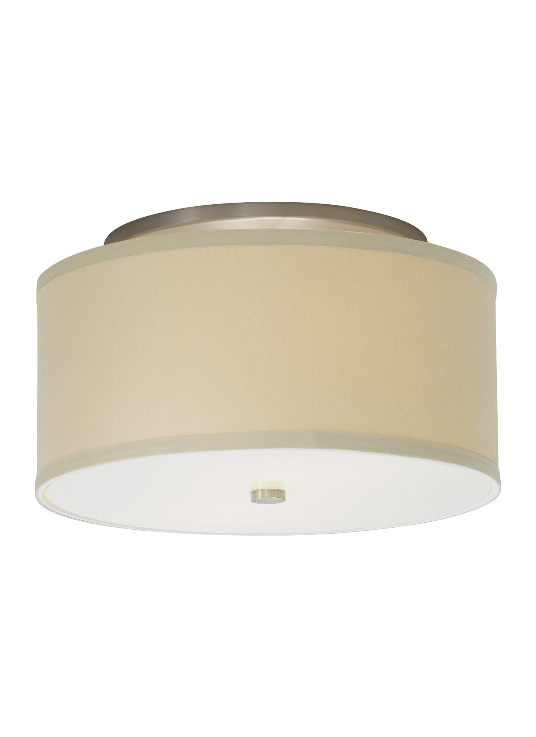 Tech Mulberry 3000K LED 13" Ceiling Light in Satin Nickel and Desert Clay