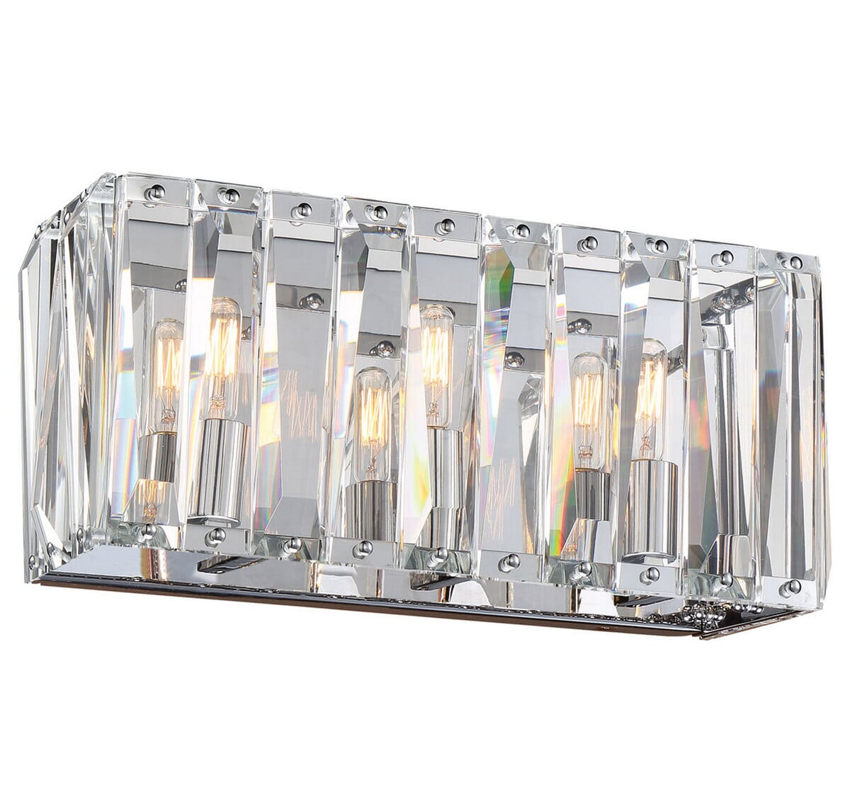 Metropolitan Coronette 3-Light Bathroom Vanity Light in Chrome