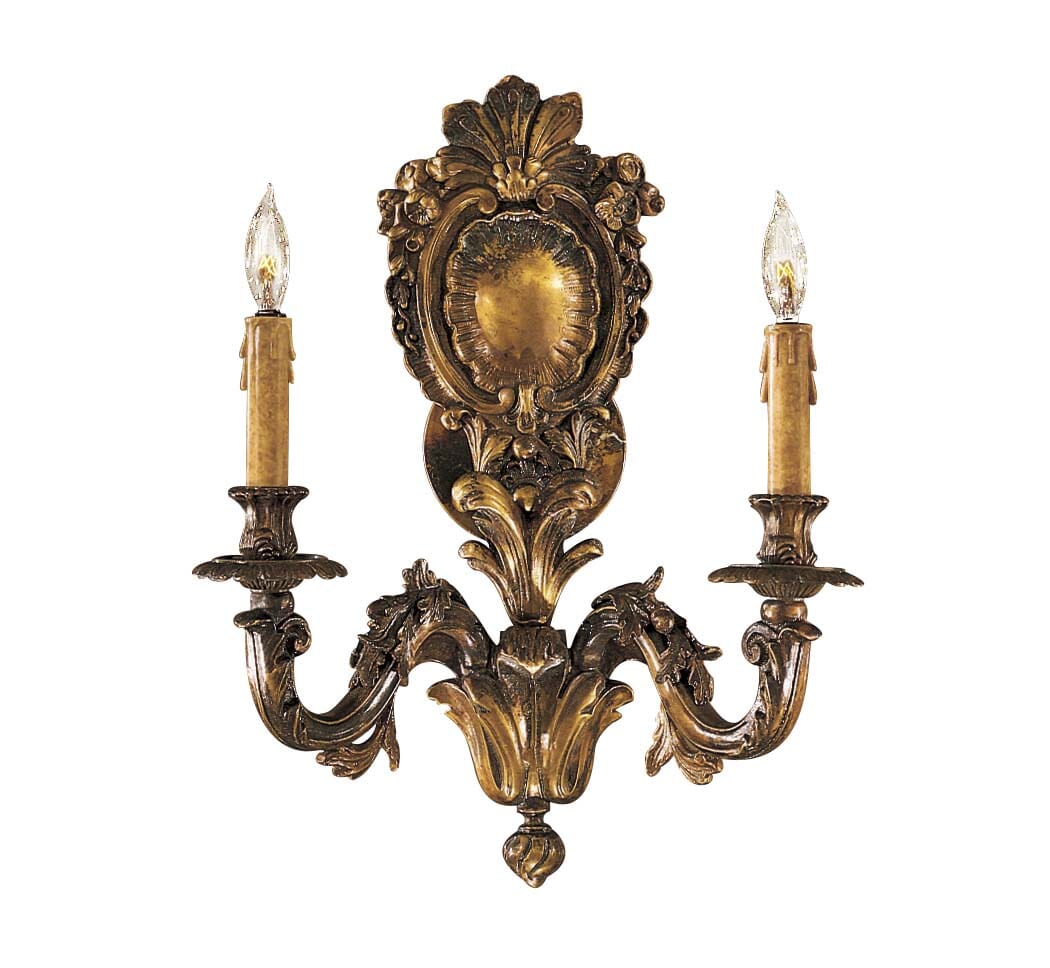 Metropolitan 2-Lt Wall Sconce in Antique Bronze Patina