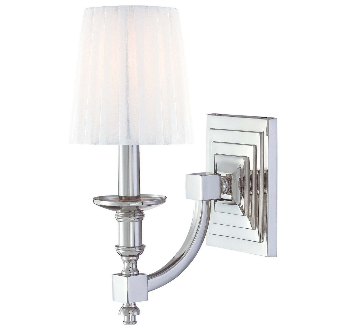 Metropolitan Continental Classics Wall Sconce in Nickel