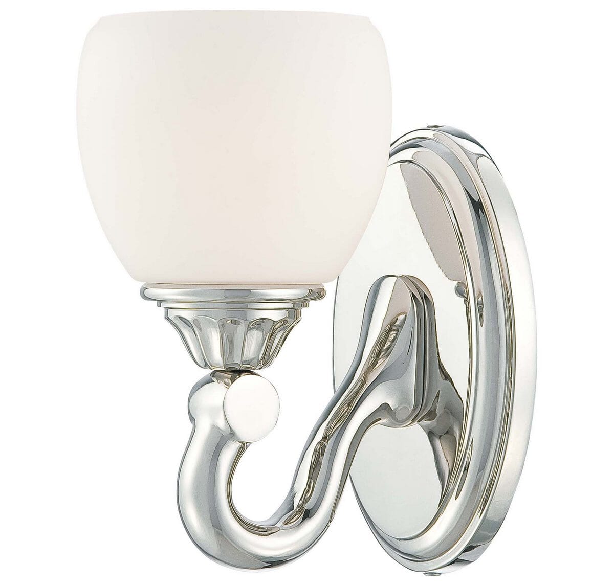 Metropolitan European Bathroom Vanity Light in Polished Nickel