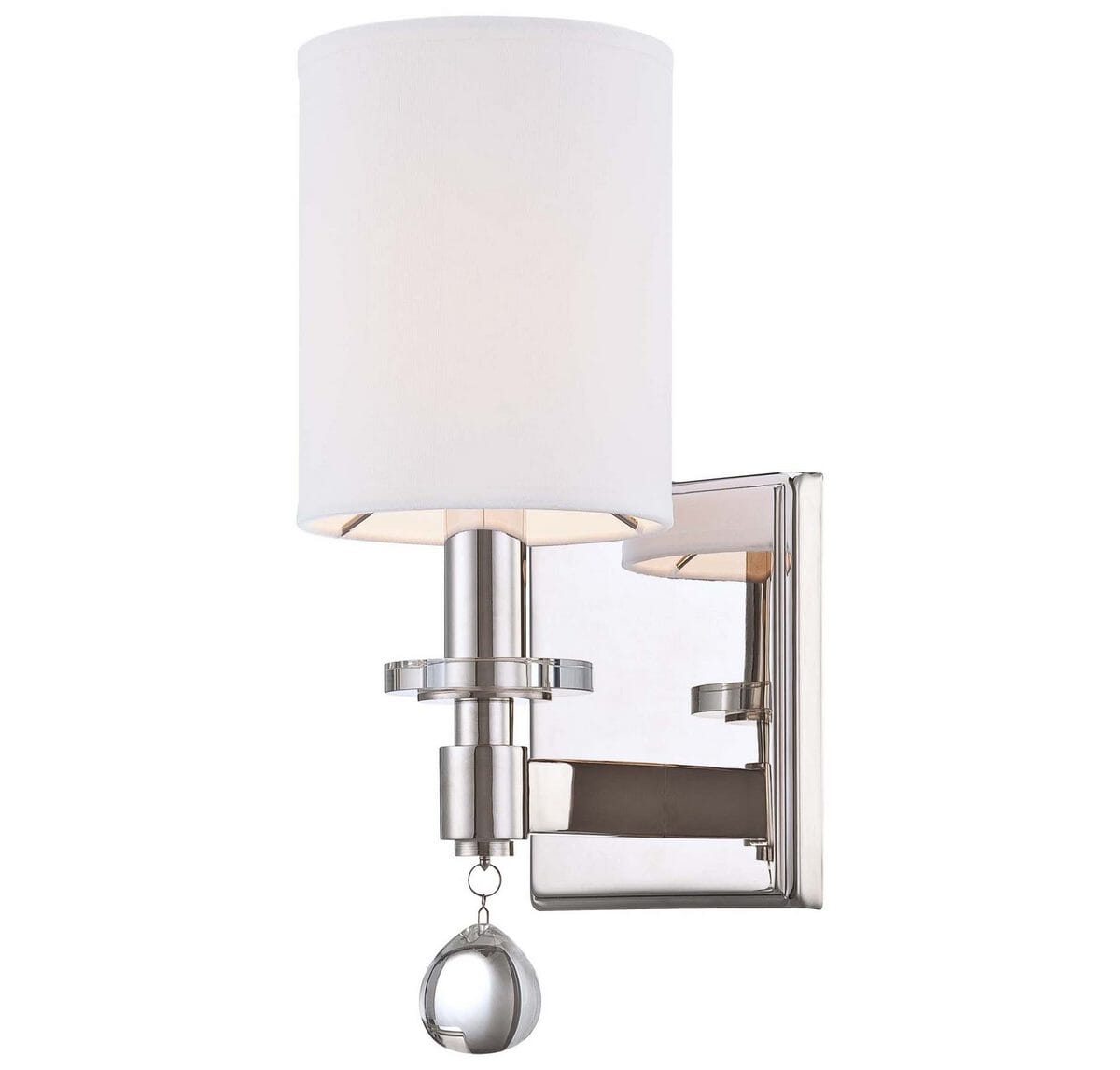 Metropolitan Chadbourne Wall Sconce in Polished Nickel