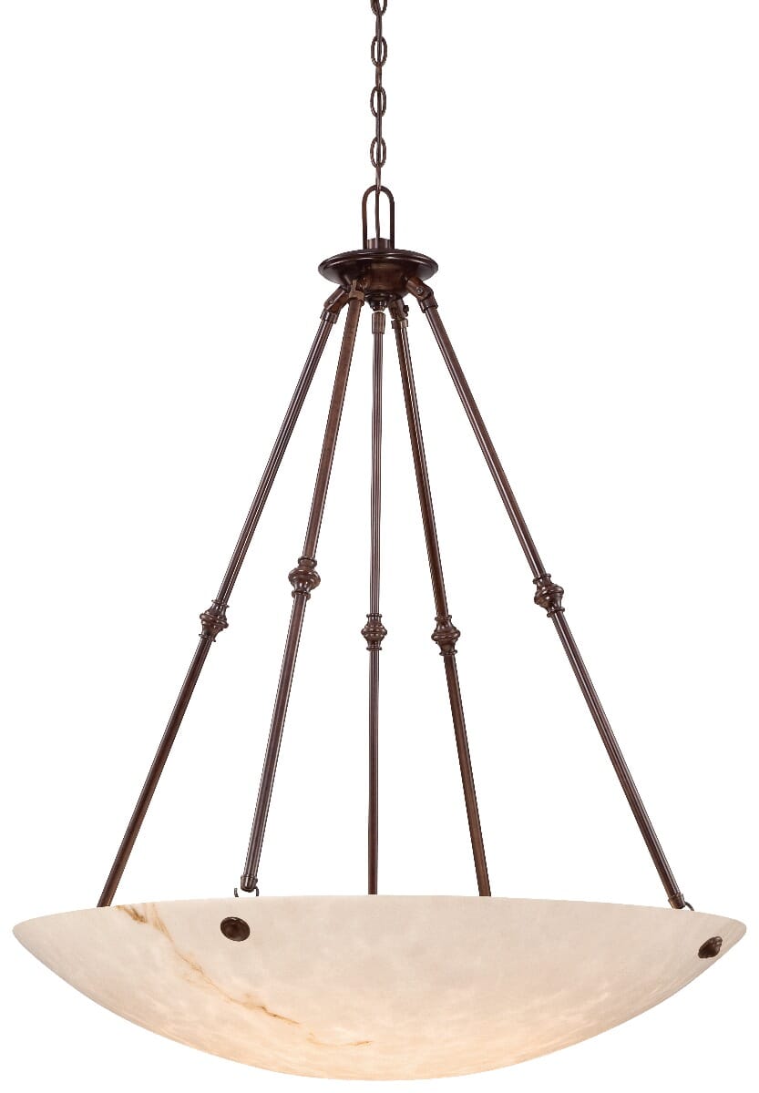 Metropolitan Virtuoso II 6-Light 35" Pendant Light in Bronze Patina