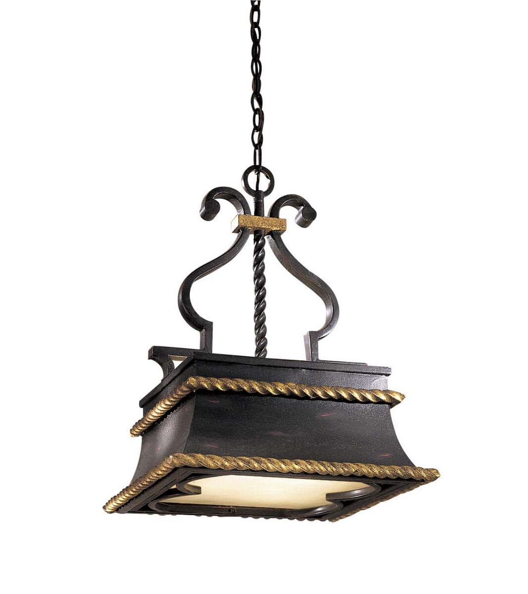 Metropolitan French 3-Lt Pendant in French Black