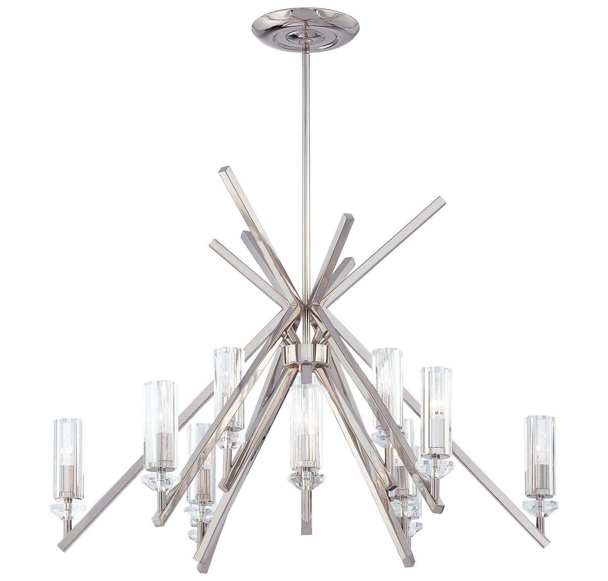 Metropolitan Fusano 12-Lt Chandelier in Polished Nickel