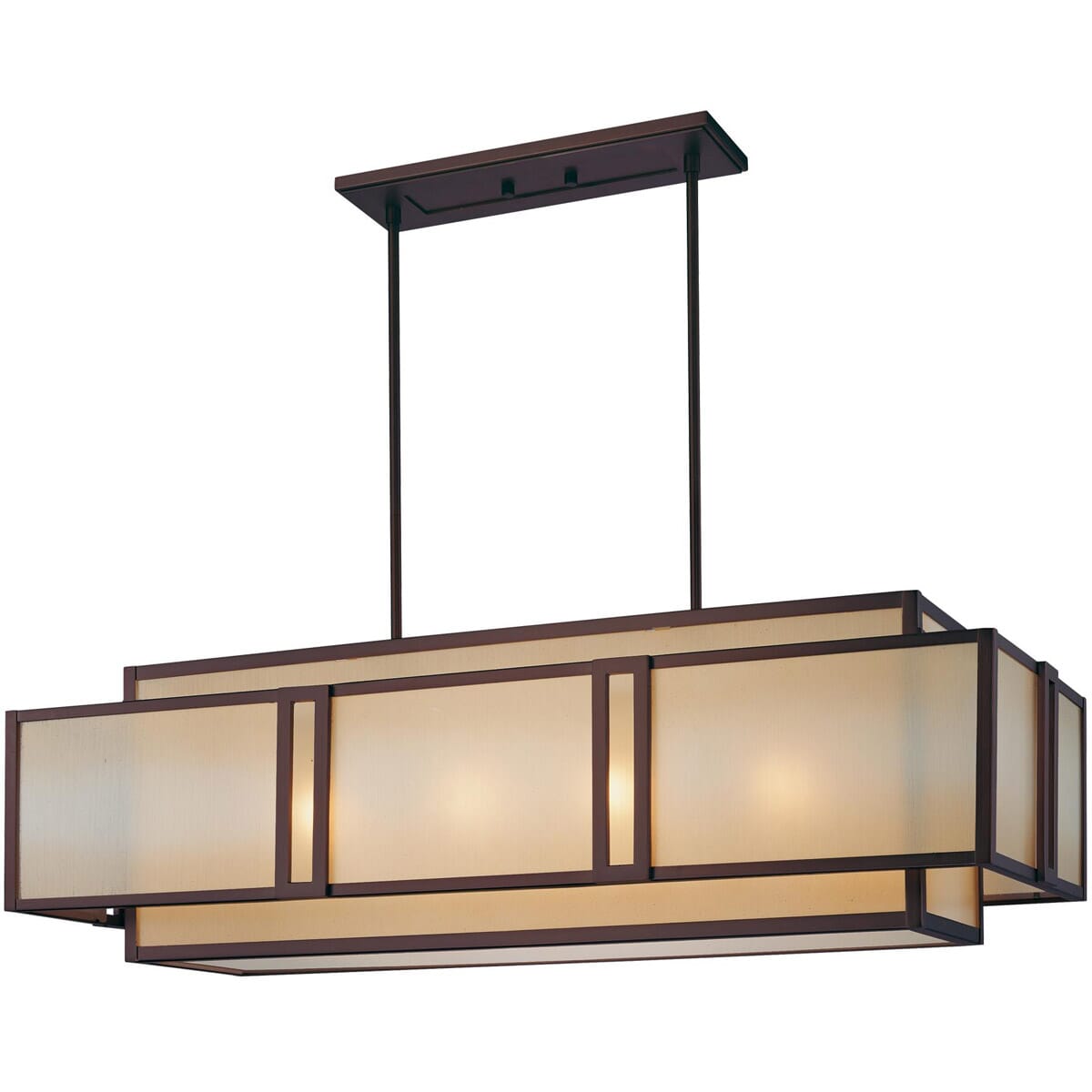 Metropolitan Underscore 40.5" 4-Light Island Pendant in Cimmaron Bronze