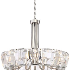 Metropolitan Castle Aurora 16-Light Chandelier in Polished Nickel