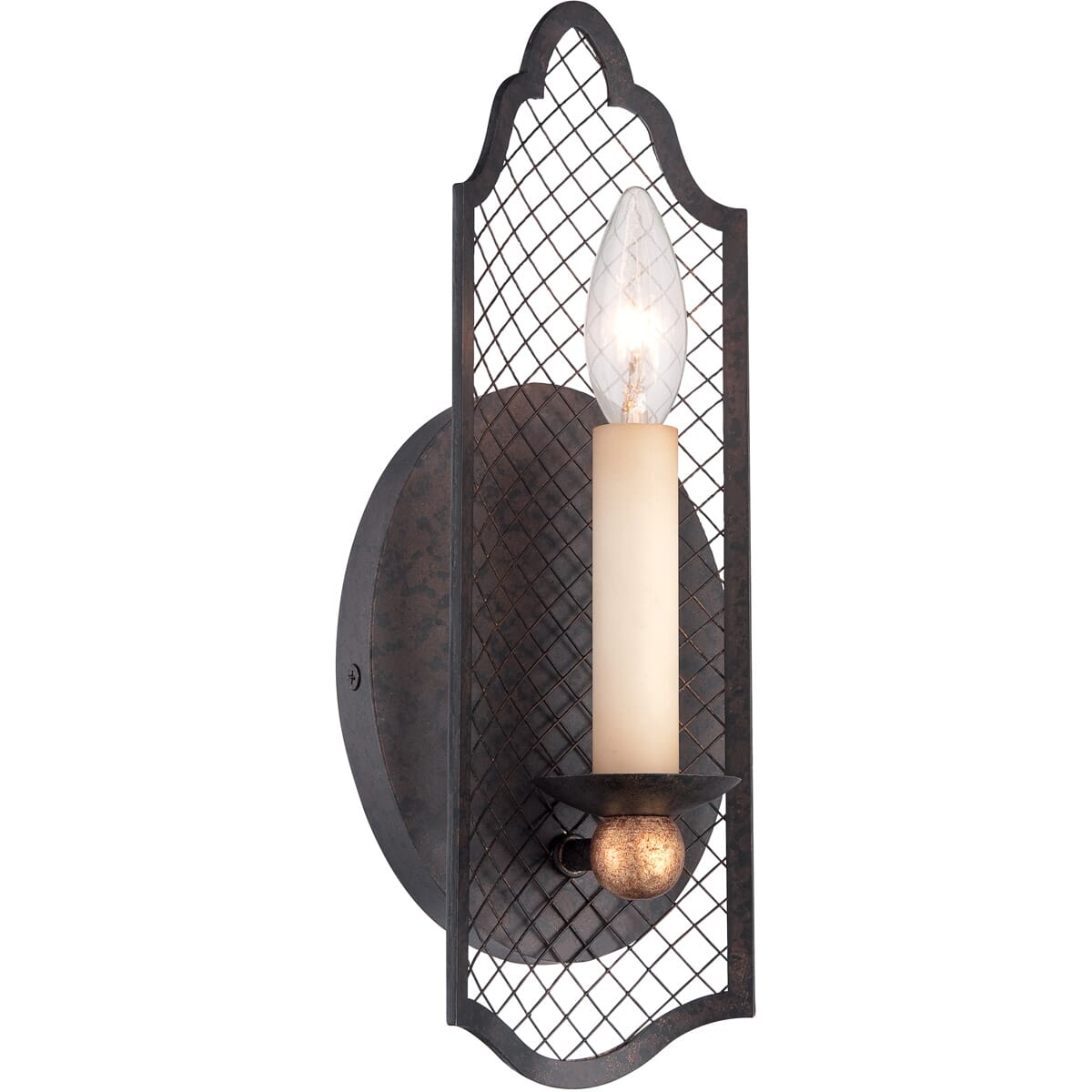 Metropolitan Cortona 12.75" Wall Sconce in French Bronze