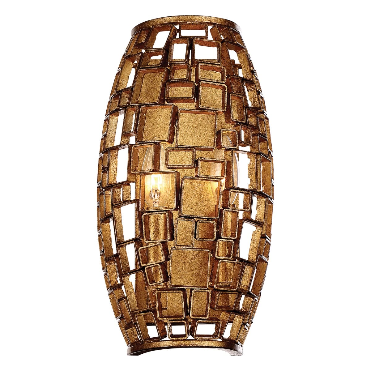 Metropolitan Abbondanza 5" 2-Light Wall Sconce in Halcyon Gold