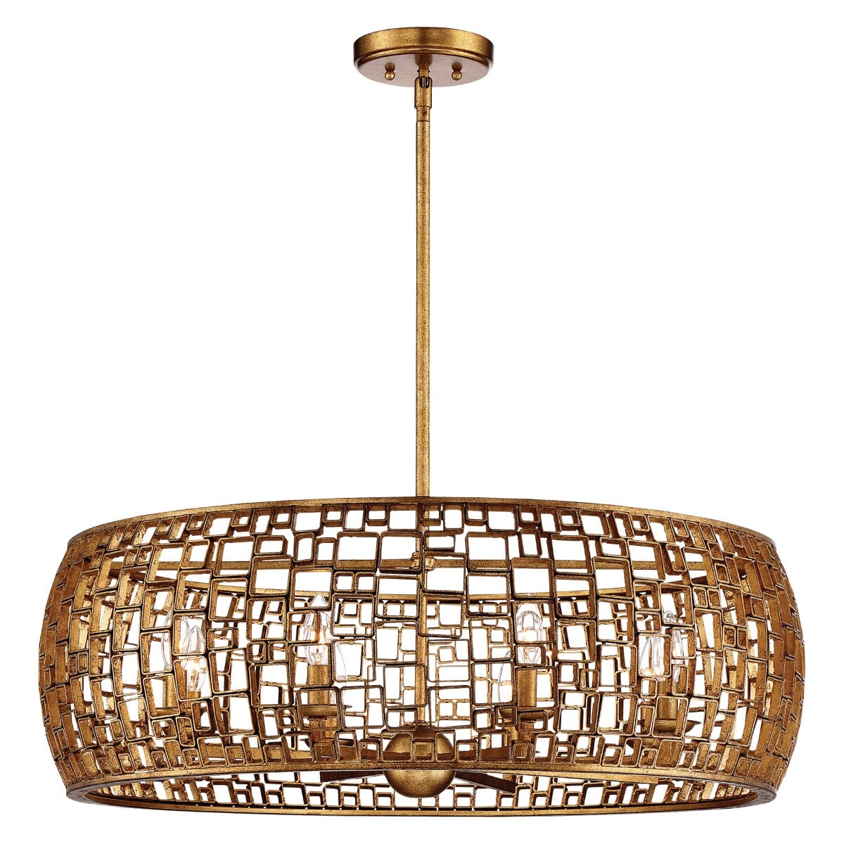 Metropolitan Abbondanza 32" 8-Light Chandelier in Halcyon Gold