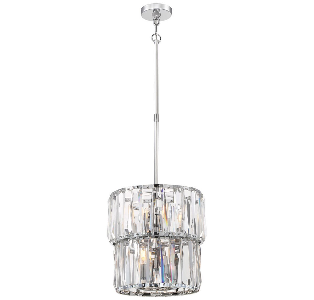 Metropolitan Coronette 8-Light Chandelier in Chrome