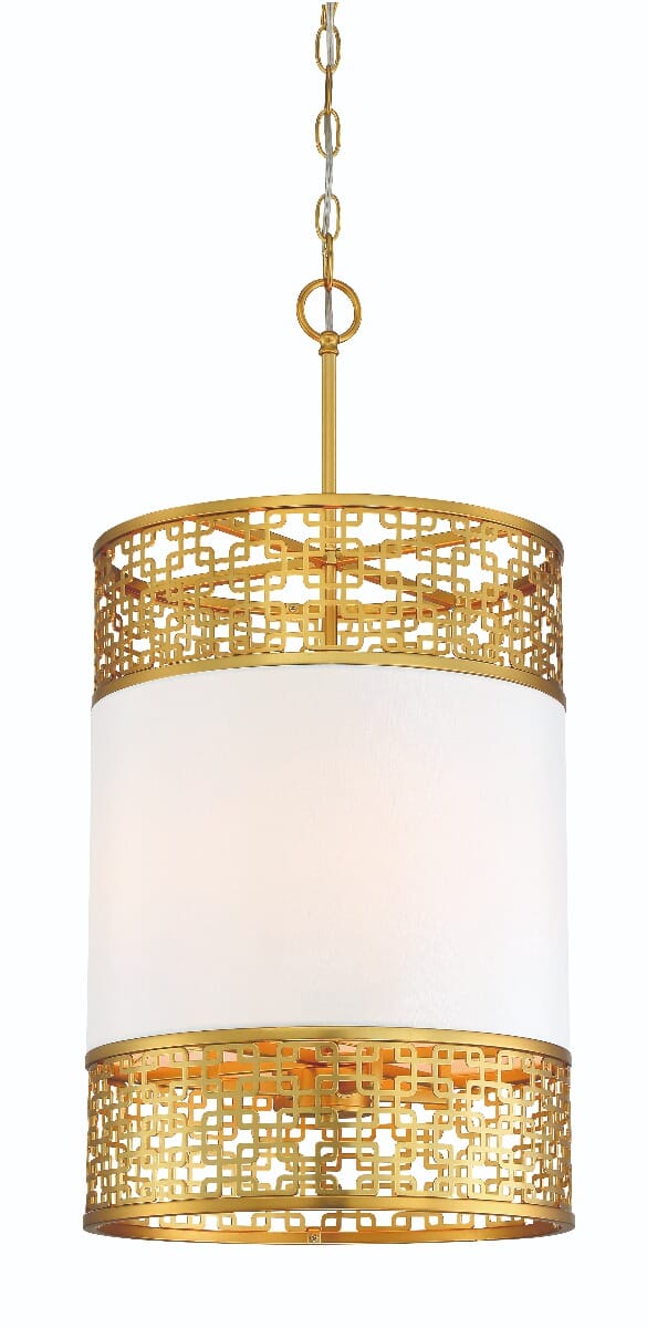 Metropolitan Blairmmor 4-Light 14" Pendant Light in Honey Gold