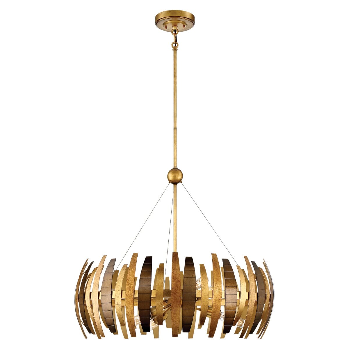 Metropolitan Manitou Petals Chandelier in Ardor Gold