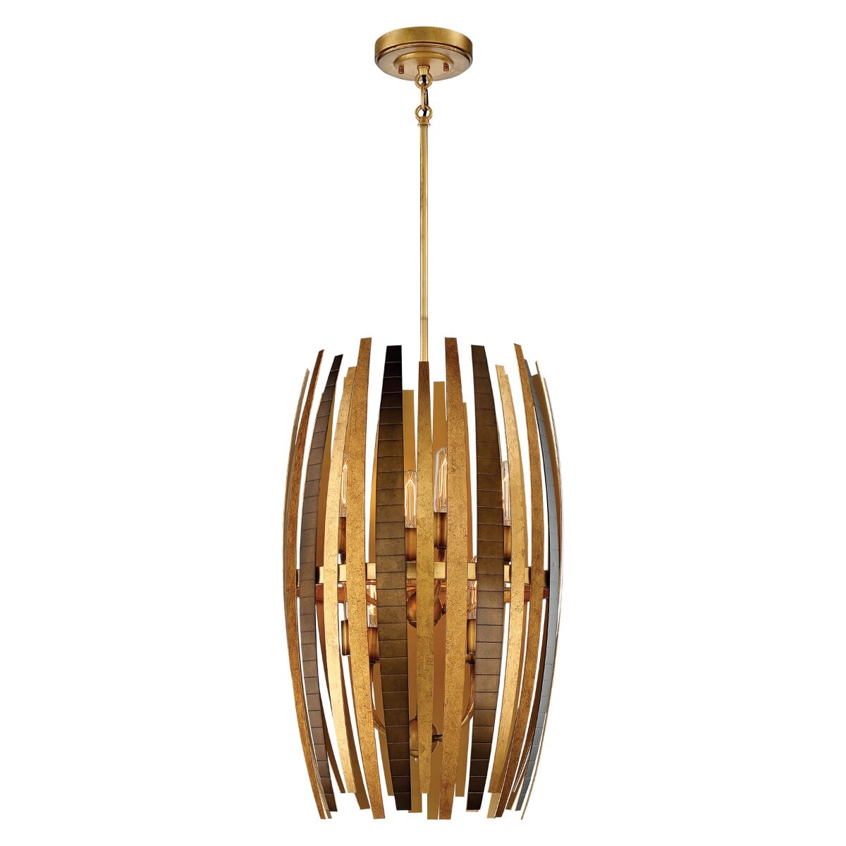 Metropolitan Manitou 8-Light Ceiling Pendant Light in Ardor Gold