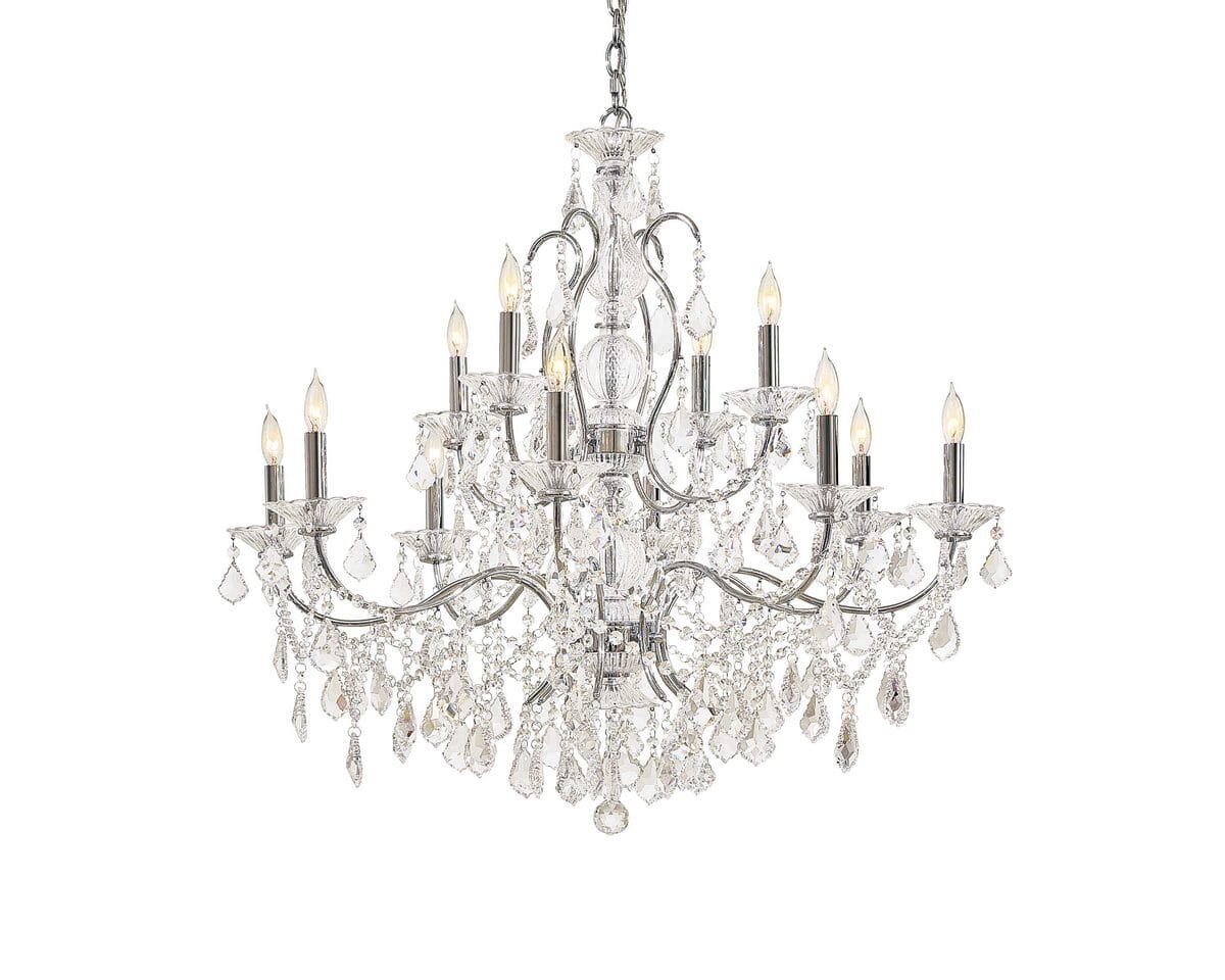 Metropolitan Vintage 12-Lt Chandelier in Chrome