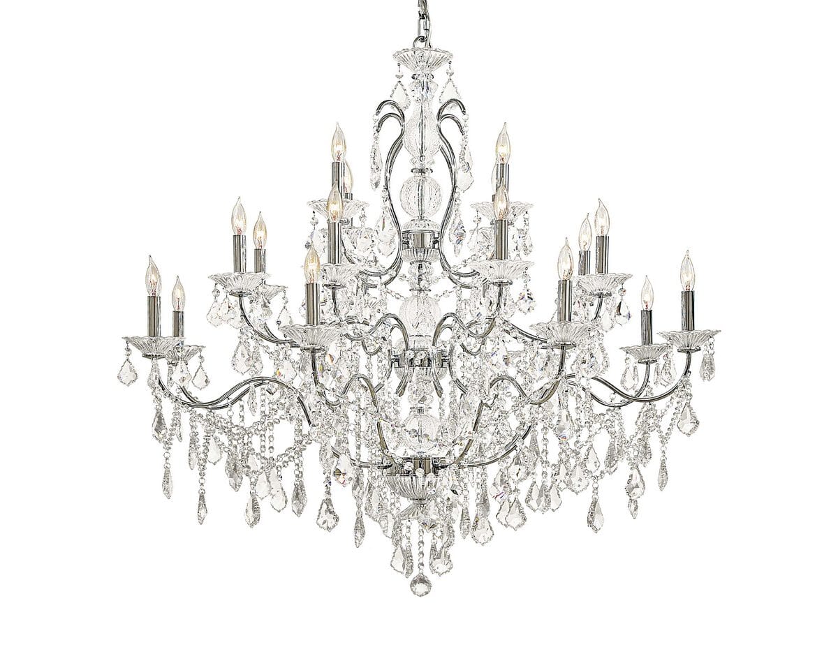 Metropolitan Vintage 20-Lt Chandelier in Chrome