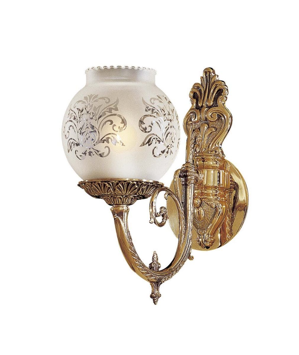 Metropolitan European Wall Sconce in Antique Classic Brass