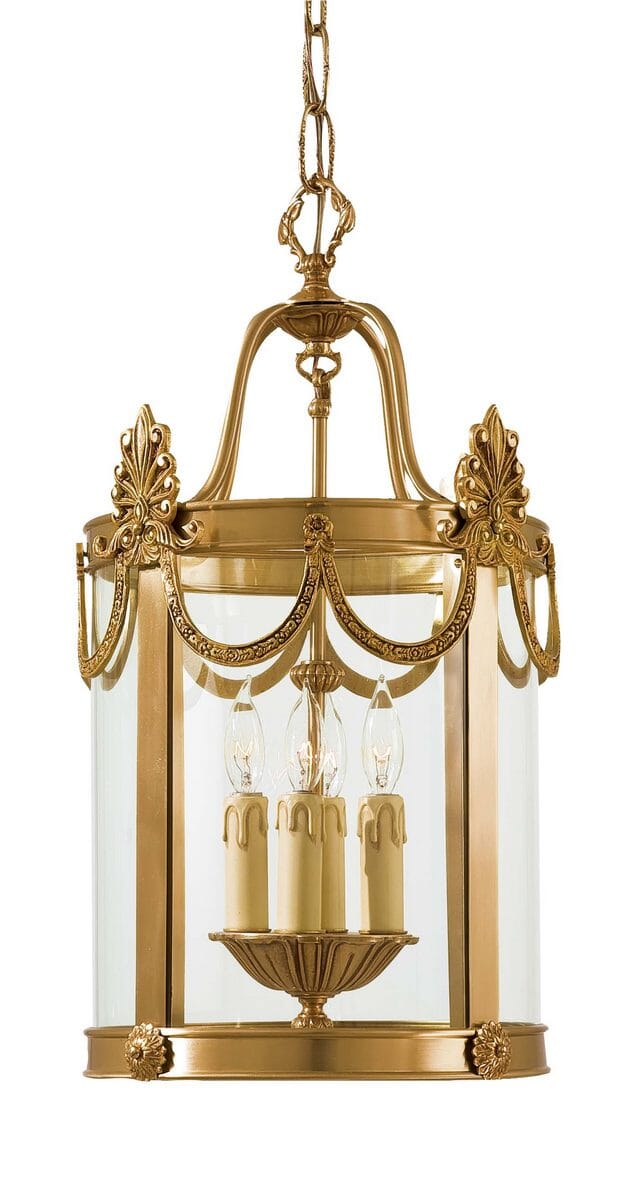 Metropolitan Foyer 4-Lt Foyer Pendant in Dor?? Gold