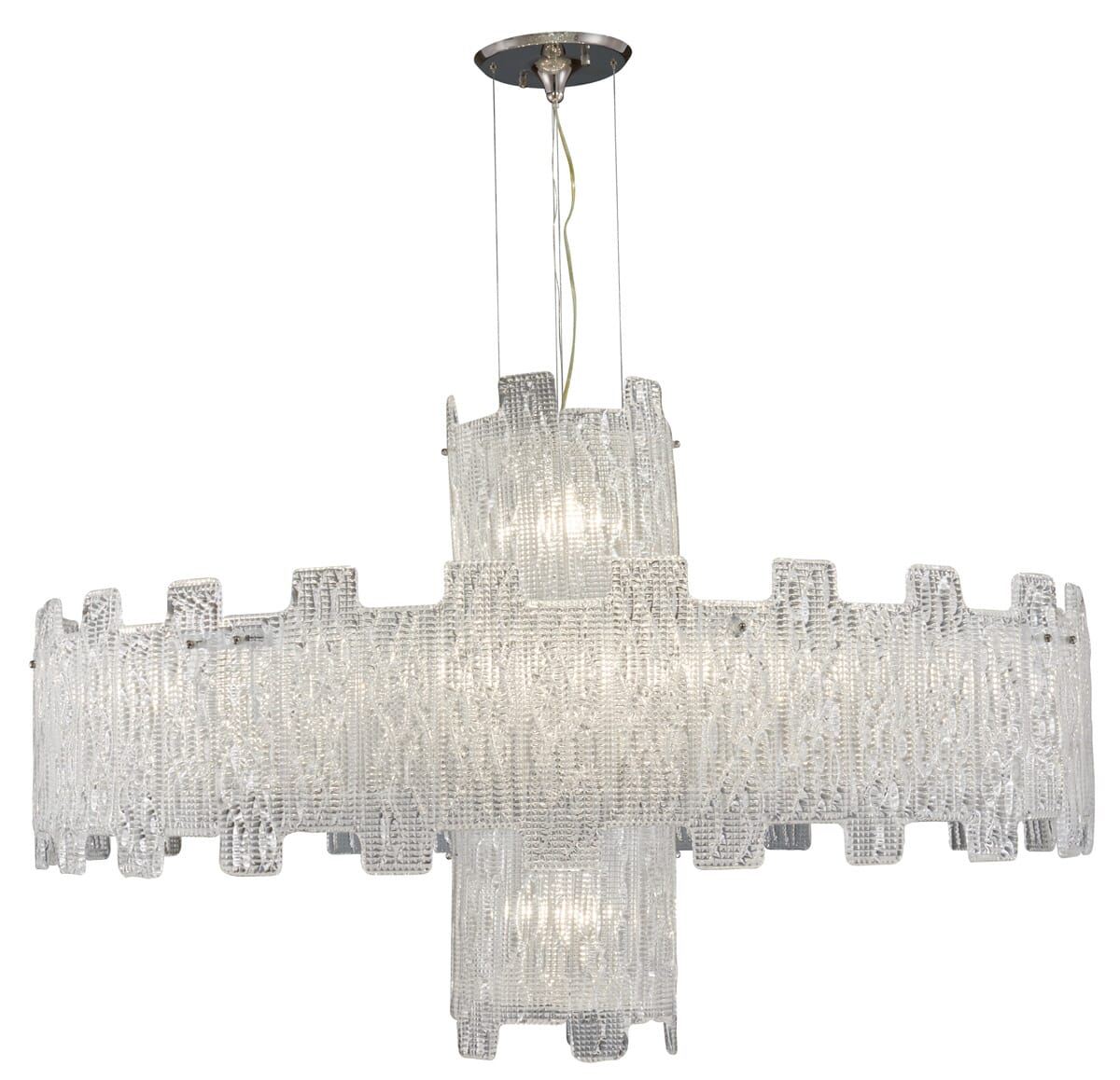 Metropolitan Metropolitan 47.23" 14-Light Chandelier in Clear Crystal