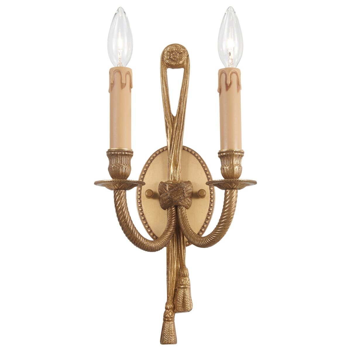 Metropolitan Knot 2-Light Wall Sconce in French Gold