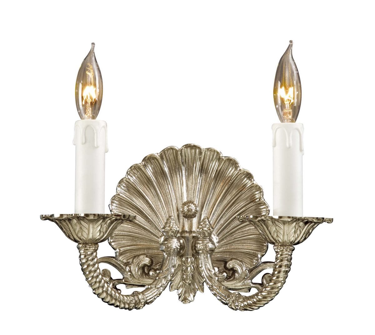 Metropolitan European 2-Lt Wall Sconce in Polished Chrome