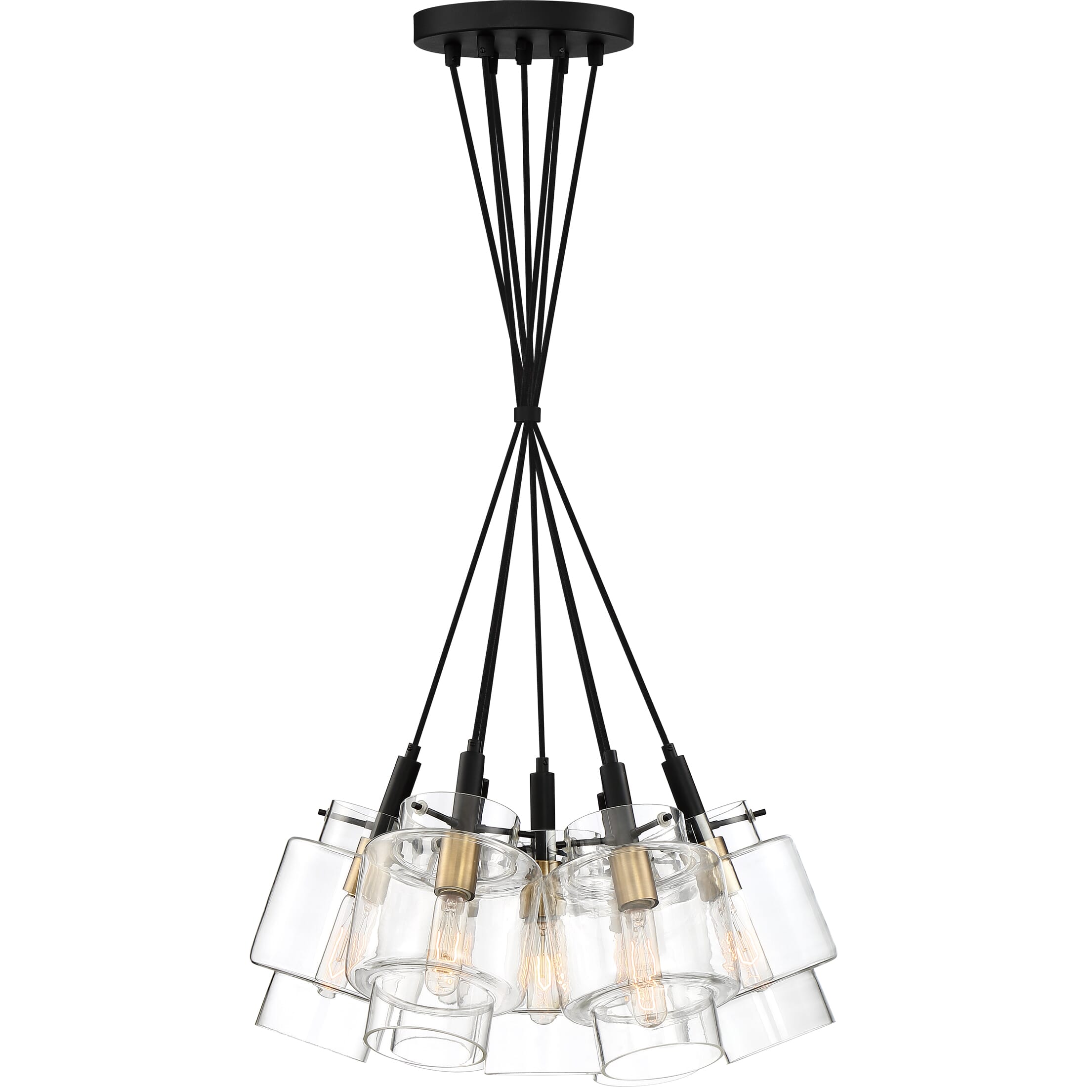 Quoizel Naomi 7-Light 21" Pendant Light in Earth Black