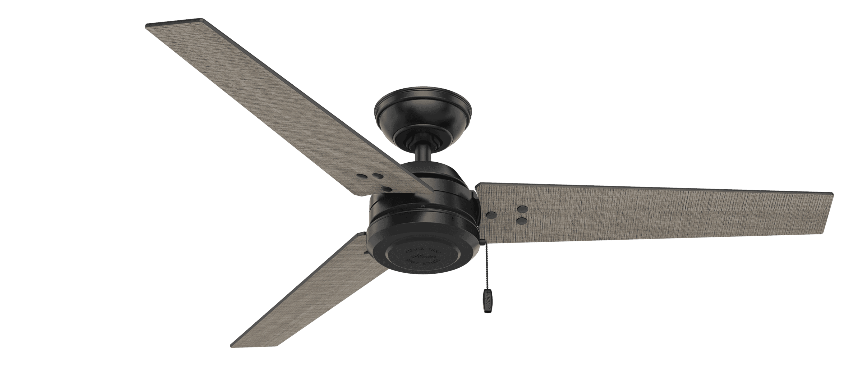 Hunter Cassius 52" Indoor/Outdoor Ceiling Fan in Matte Black