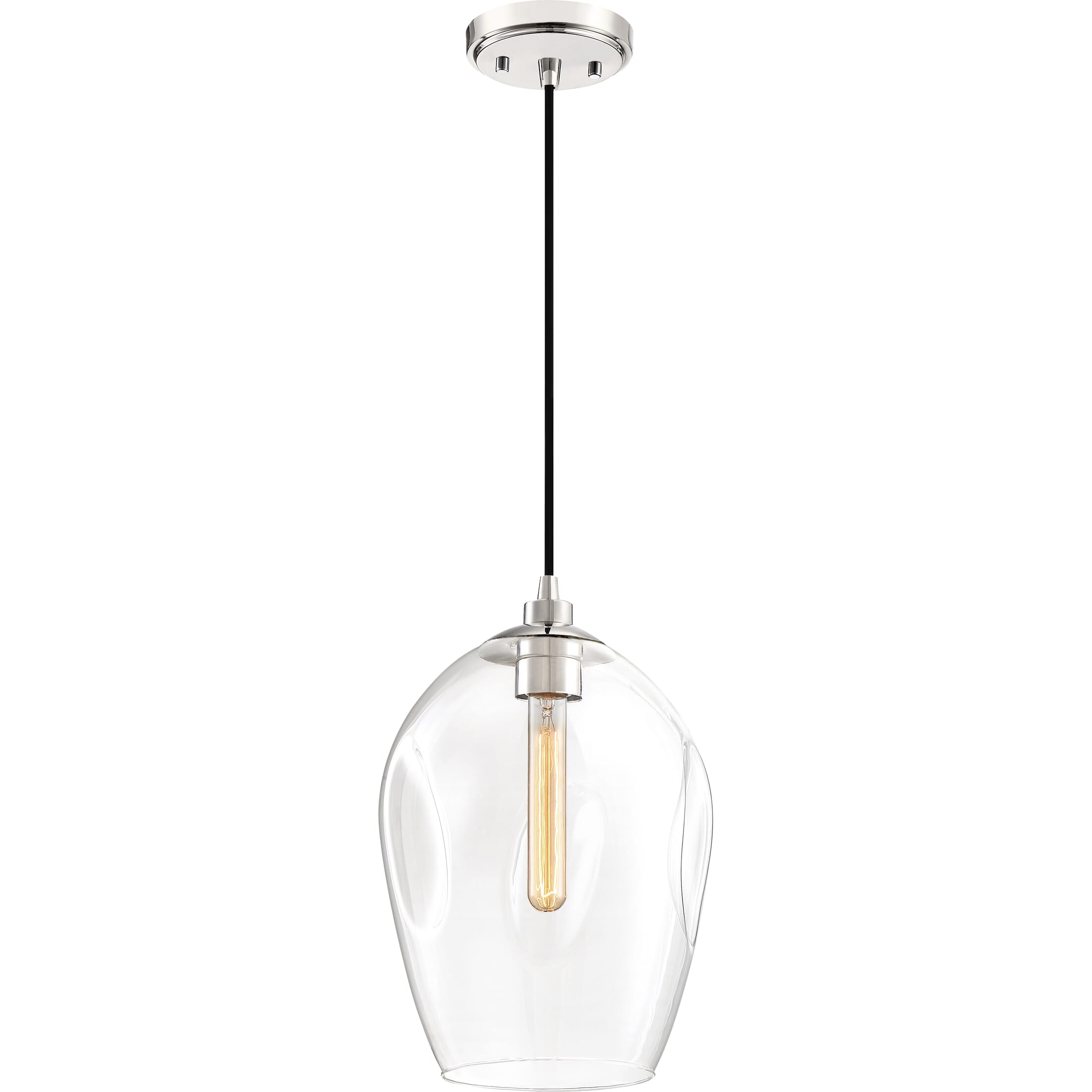 Quoizel Nostalgia 10" Pendant Light in Polished Nickel