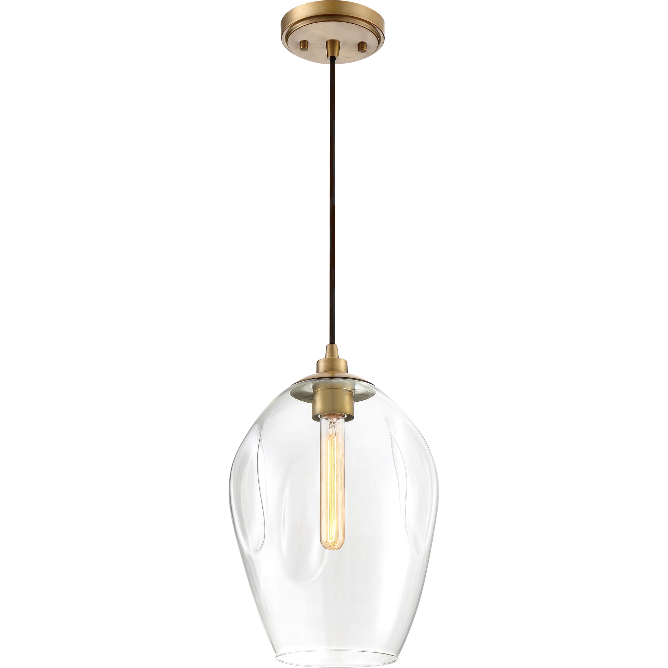 Quoizel Nostalgia 10" Pendant Light in Weathered Brass