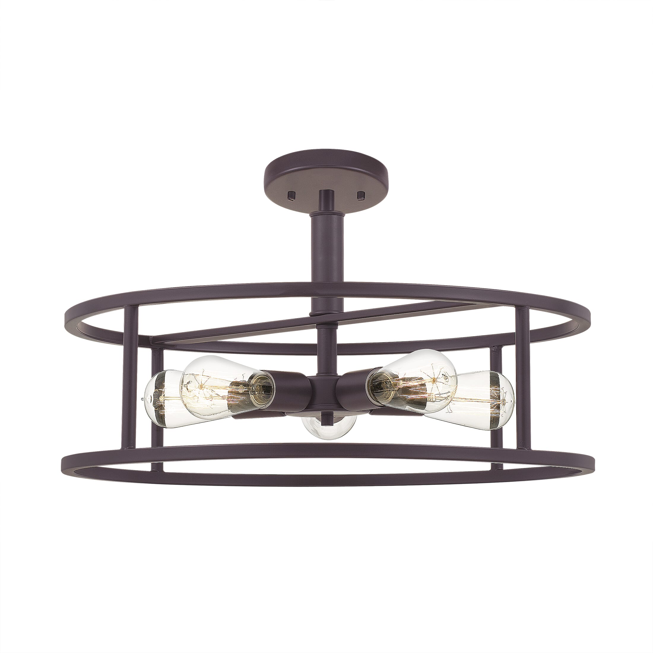 Quoizel New Harbor 5-Light 20" Ceiling Light in Western Bronze