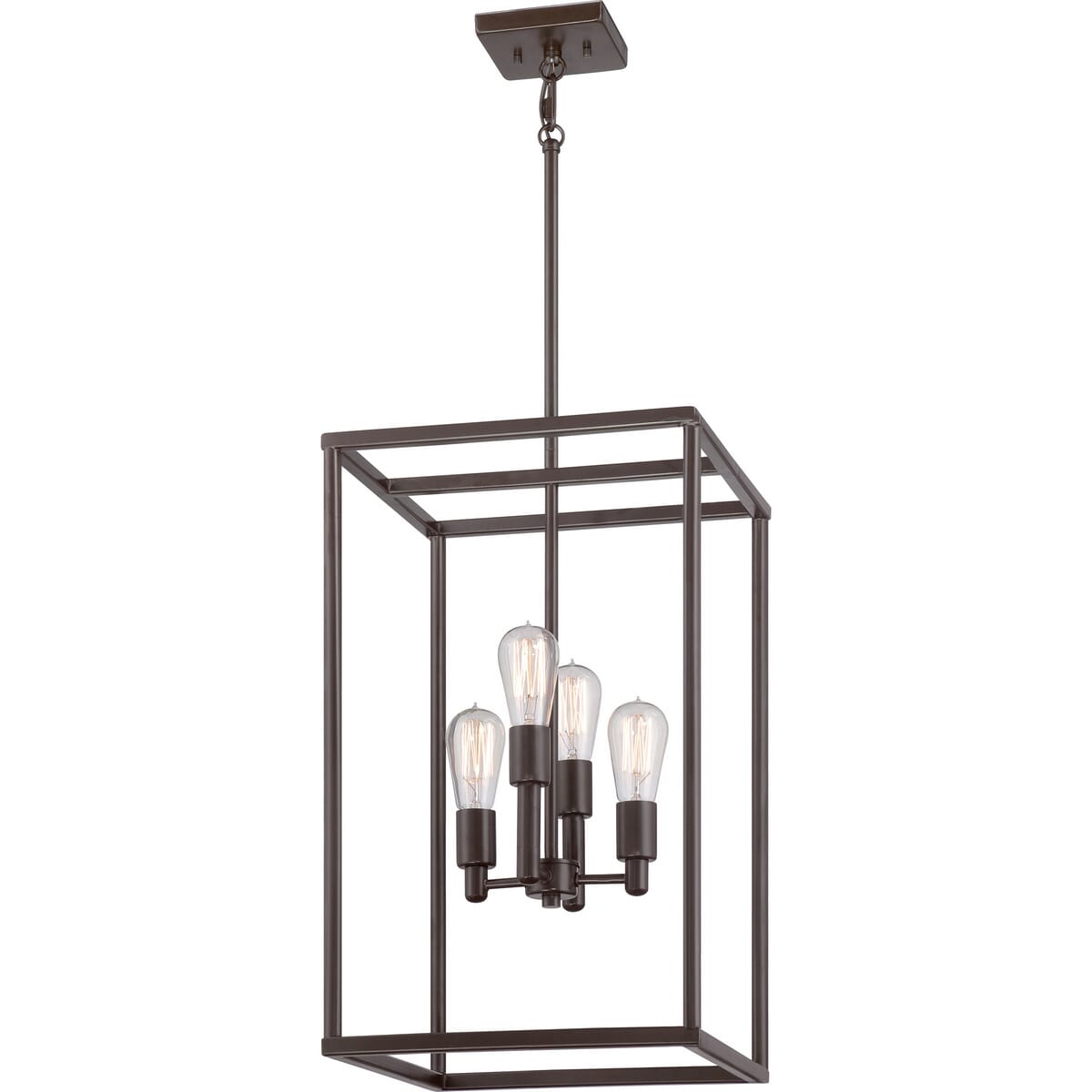 Quoizel New Harbor 4-Light Foyer Pendant in Western Bronze