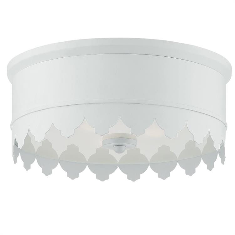 Crystorama Nina 3-Light Ceiling Light in Matte White