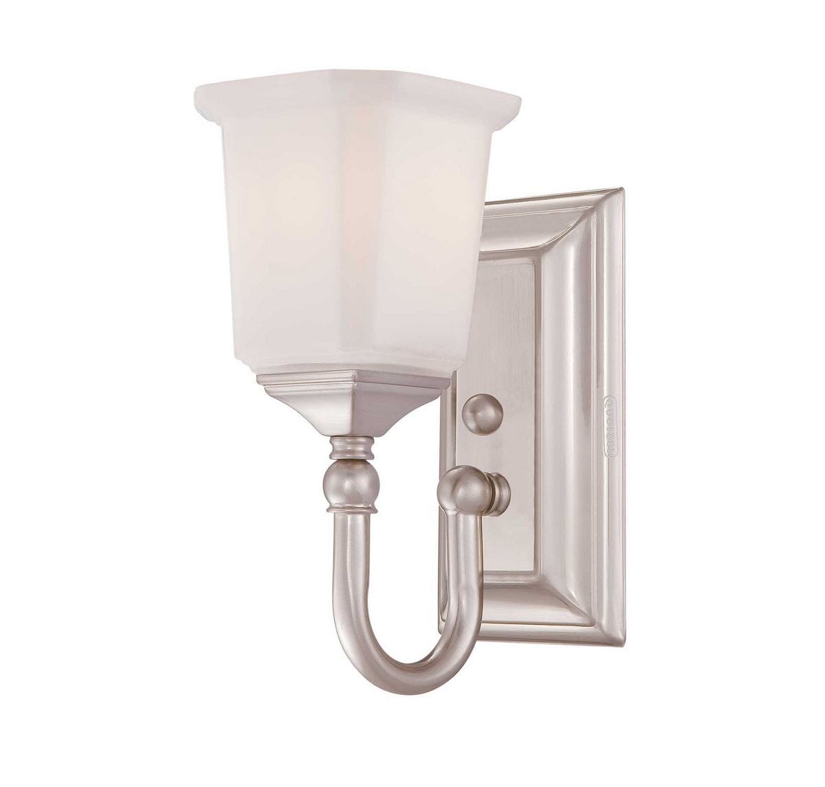 Quoizel Nicholas Bathroom Wall Sconce in Brushed Nickel