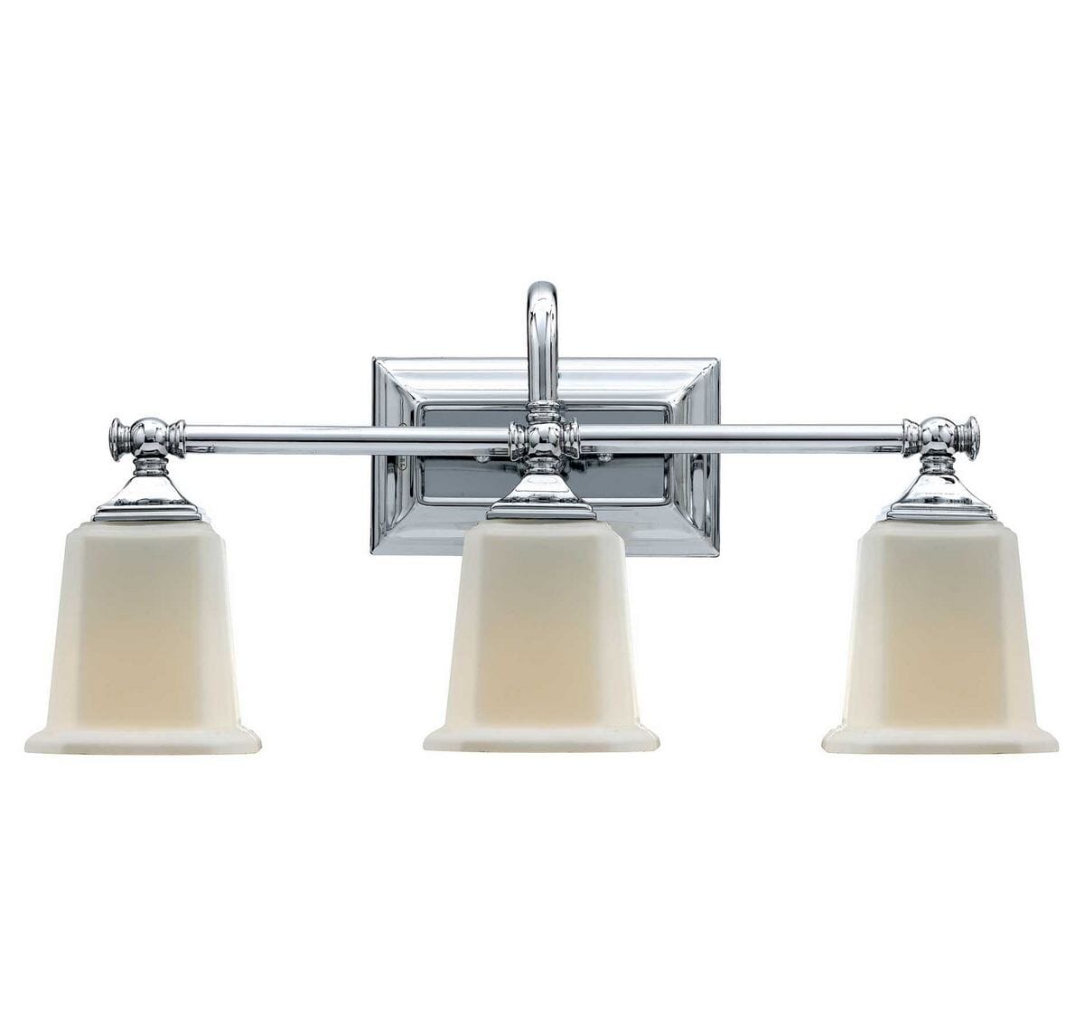 Quoizel Nicholas 3-Light Bathroom Vanity Light in Polished Chrome