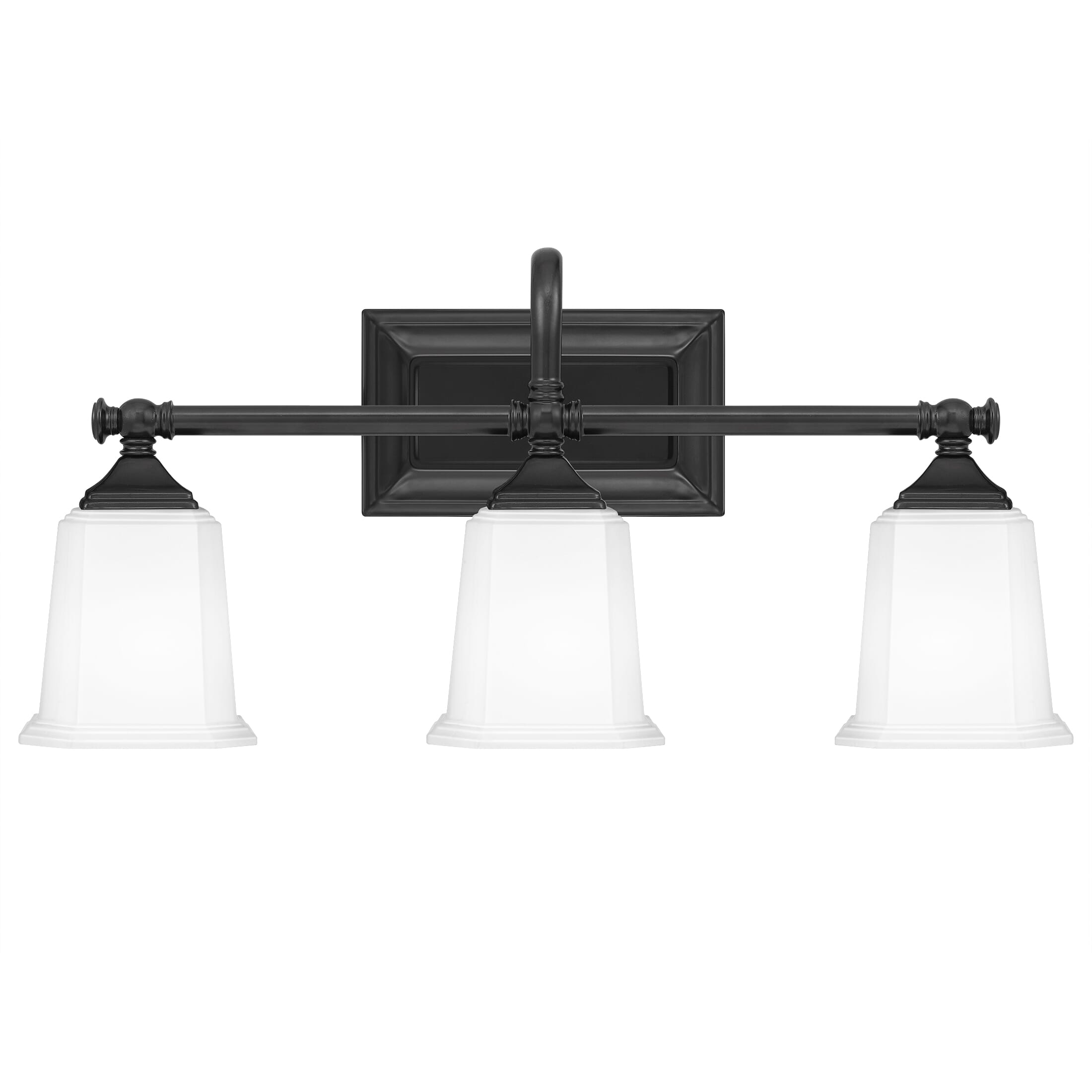 Quoizel Nicholas 3-Light Bathroom Vanity Light in Earth Black