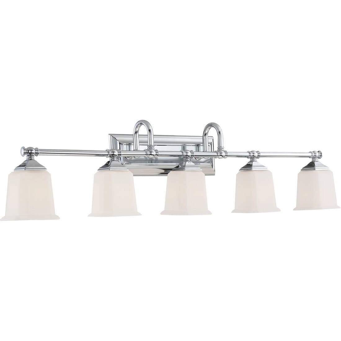 Quoizel Nicholas 5-Light Bathroom Vanity Light in Polished Chrome