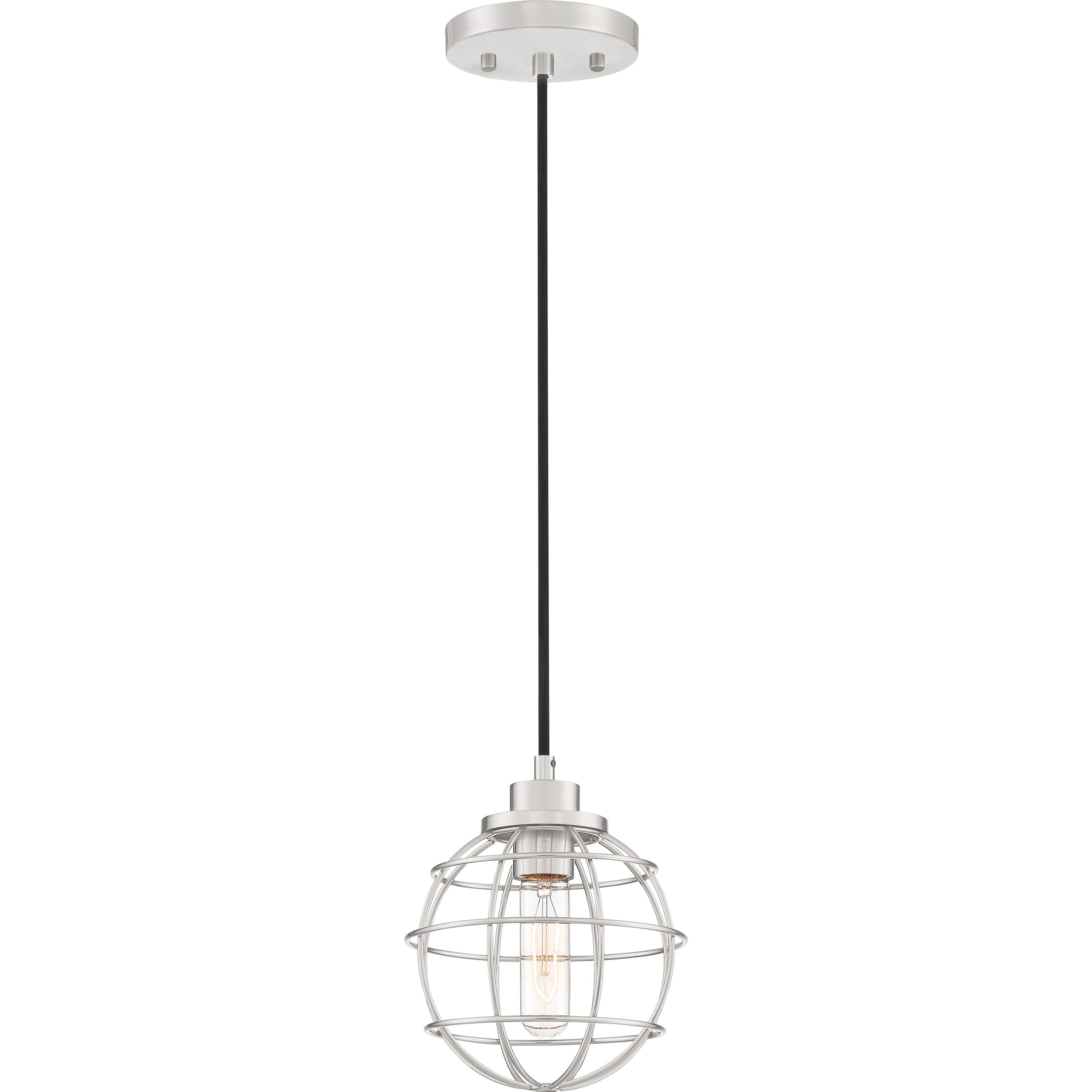 Quoizel Navigator 7" Pendant Light in Brushed Nickel