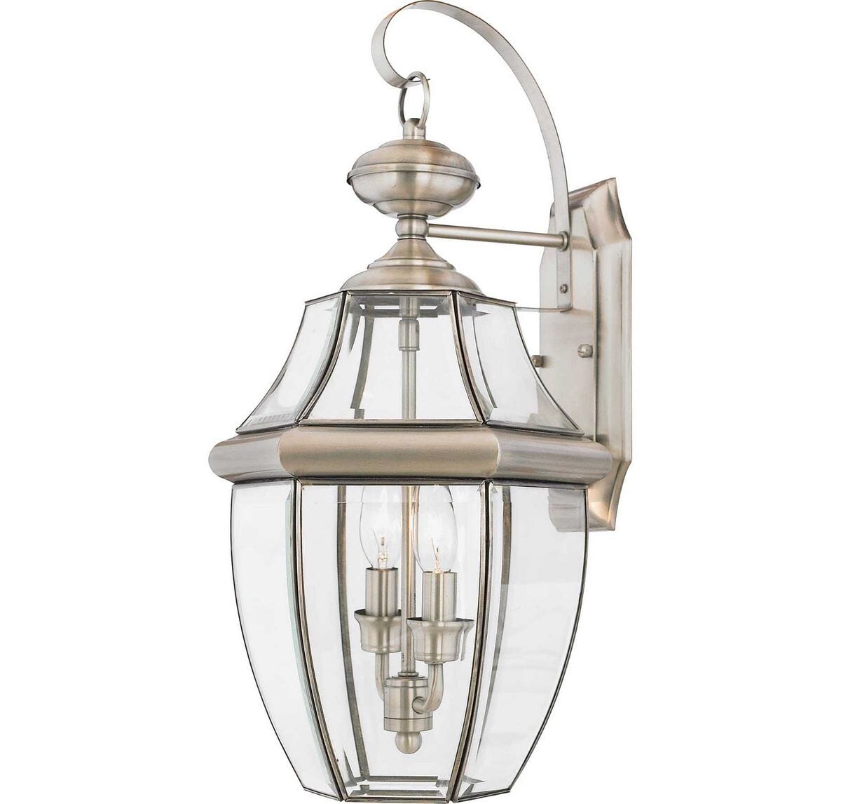 Quoizel Newbury 2-Light 11" Outdoor Wall Lantern in Pewter