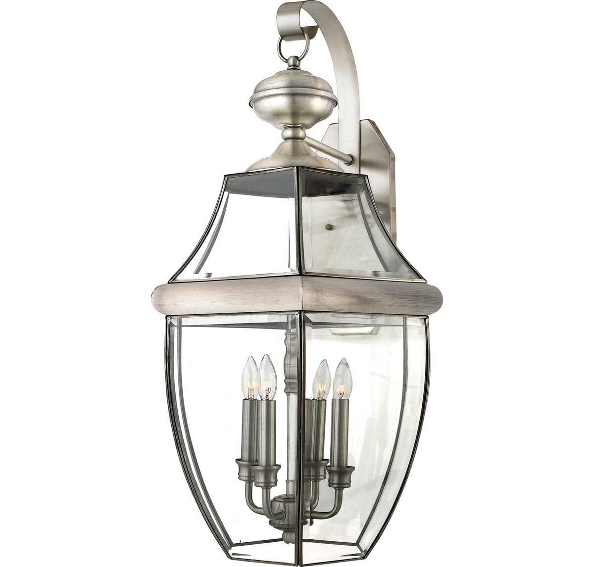 Quoizel Newbury 4-Light 16" Outdoor Hanging Light in Pewter